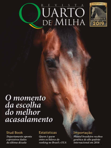 Capa de Edição 238 Garanhões & Matrizes 2019